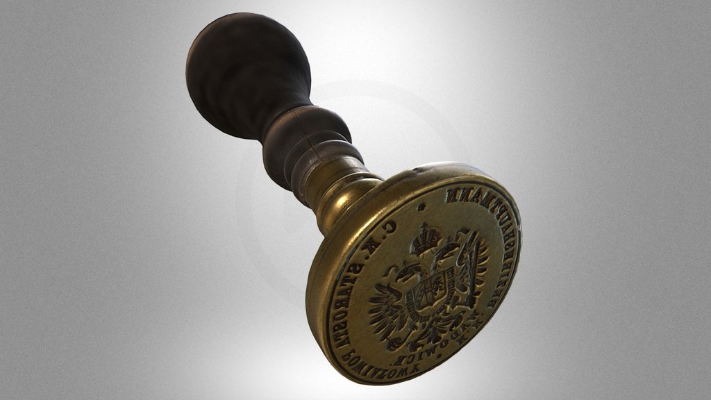 Wax seal of the imperial District Starost
