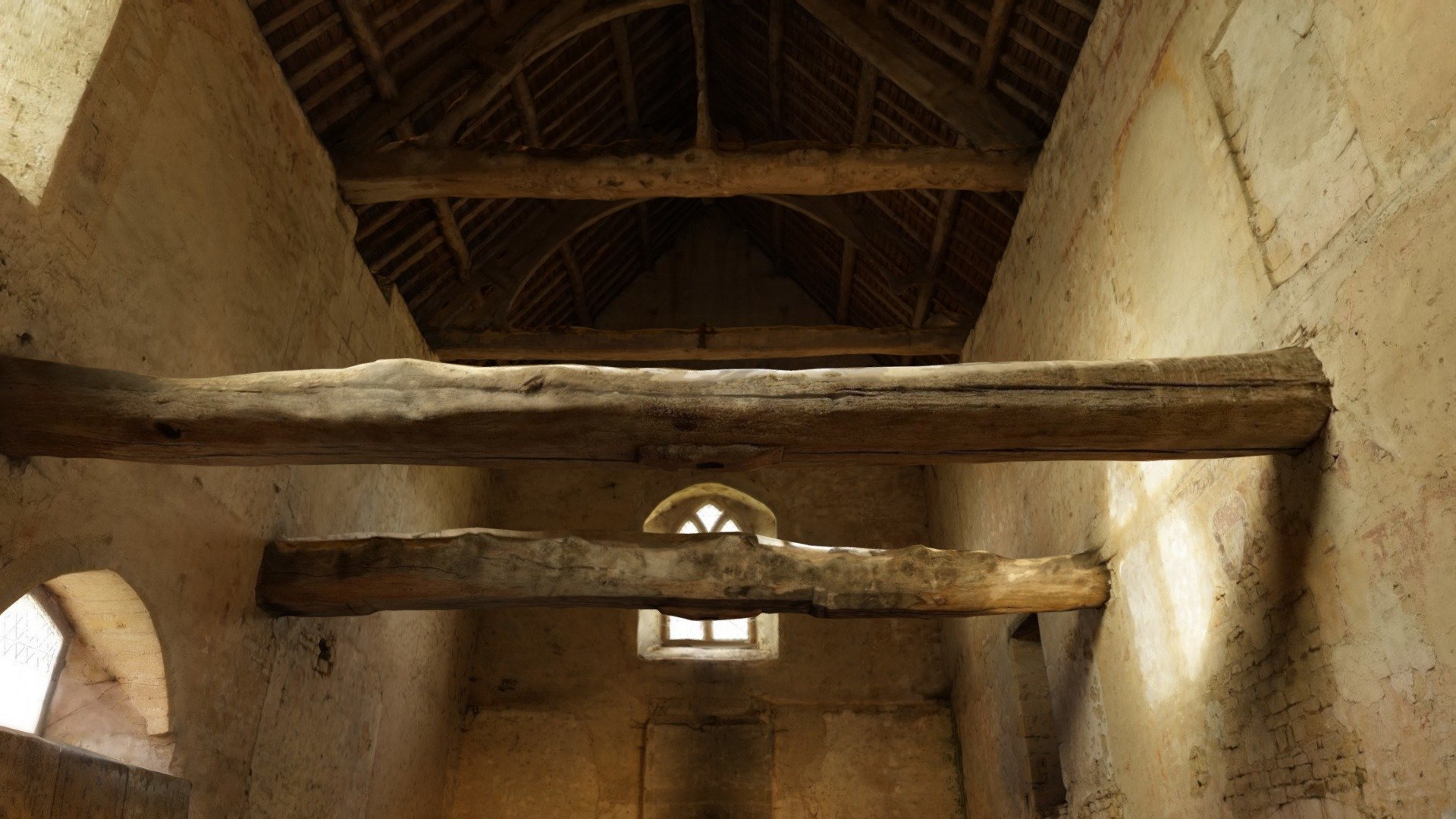 4 Abbaye de Longues - Le réfectoire des moines