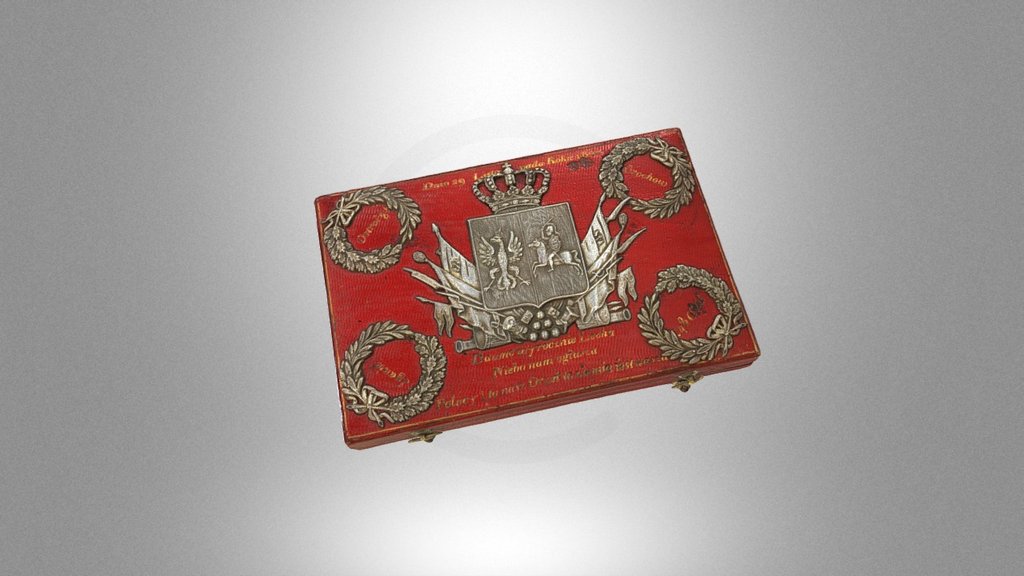 Commemorative box with coins and a banknote
