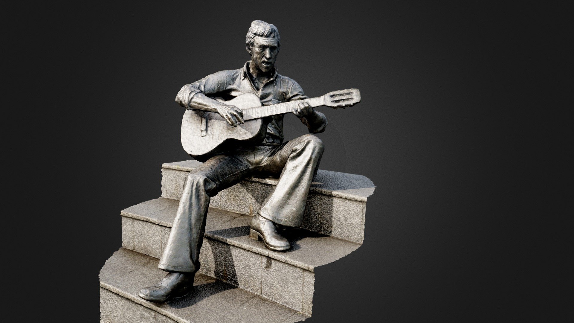 Monument to Vladimir Visotskiy (close)