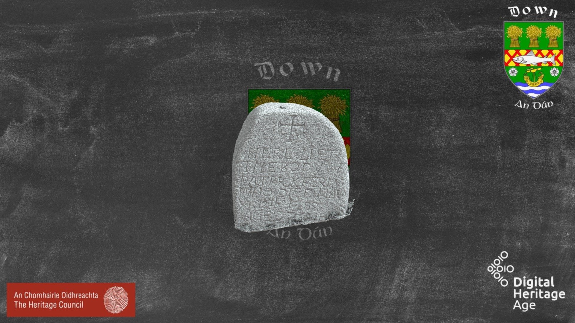 DOW047:042 - Cross Inscribed Stone 5