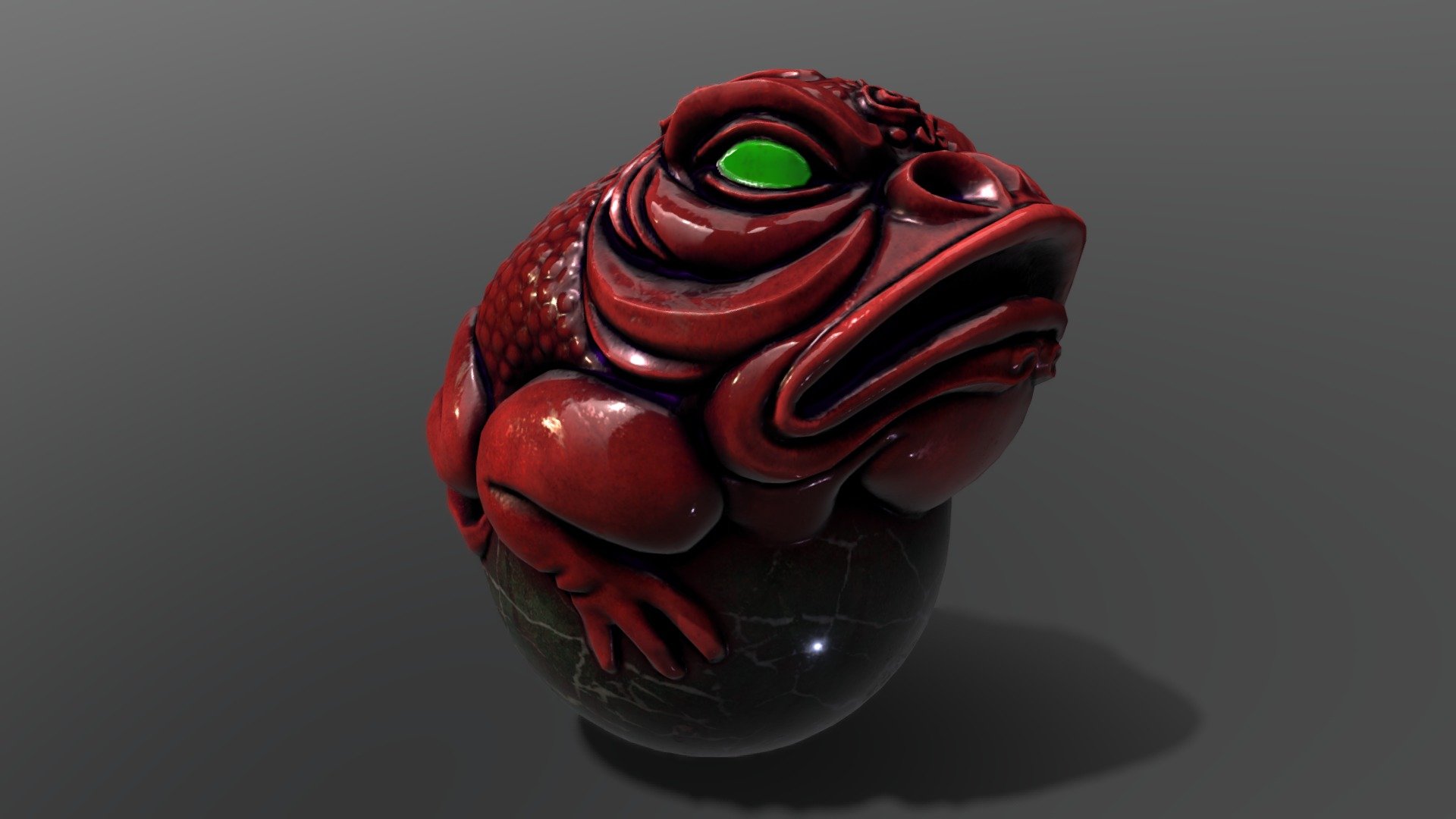 Red Lucky Money Toad