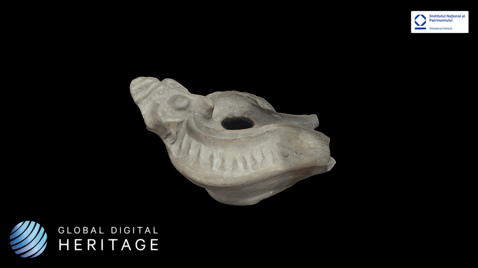 Ceramic oil lamp