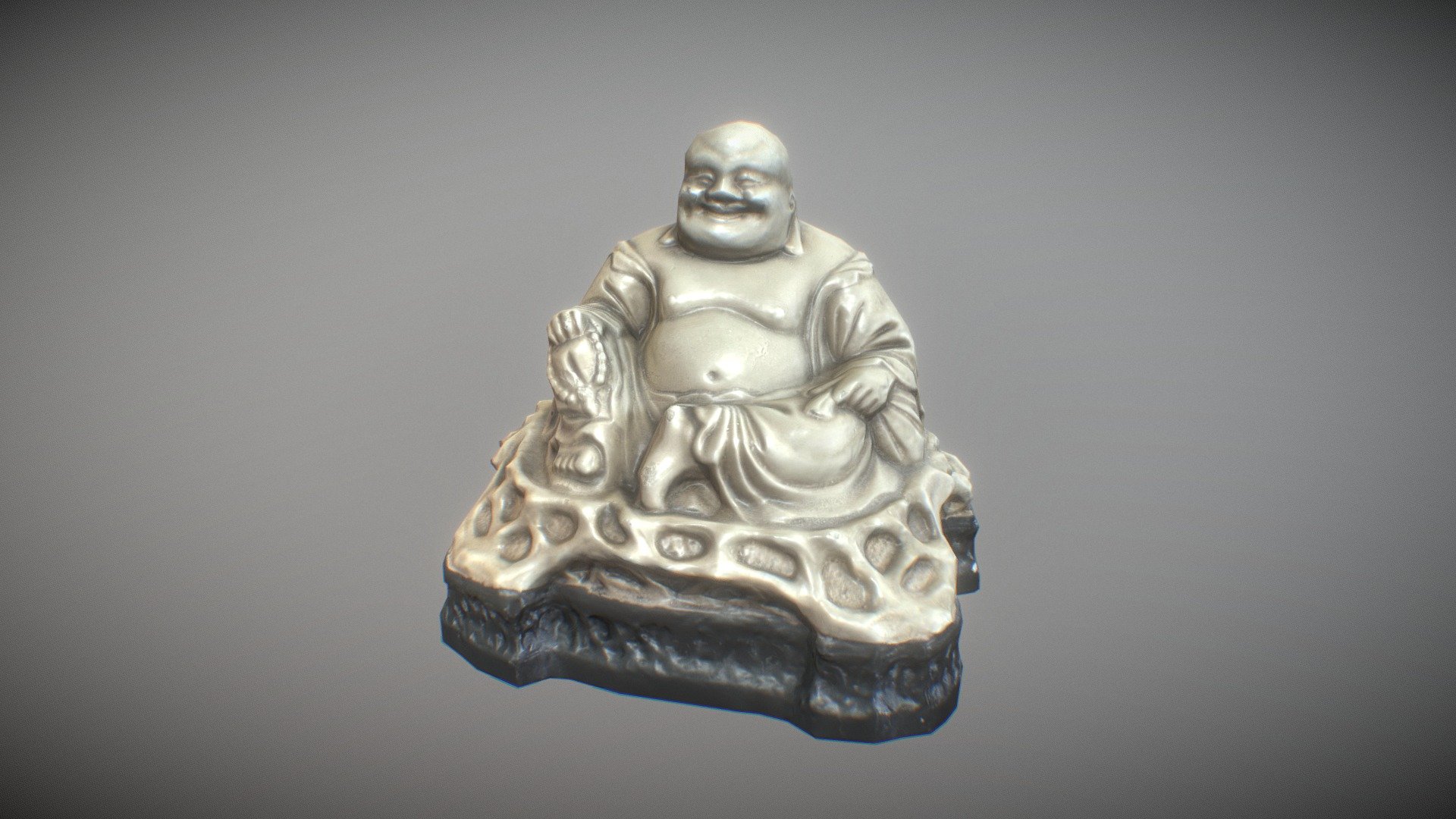 Low Poly Buddha game Ready