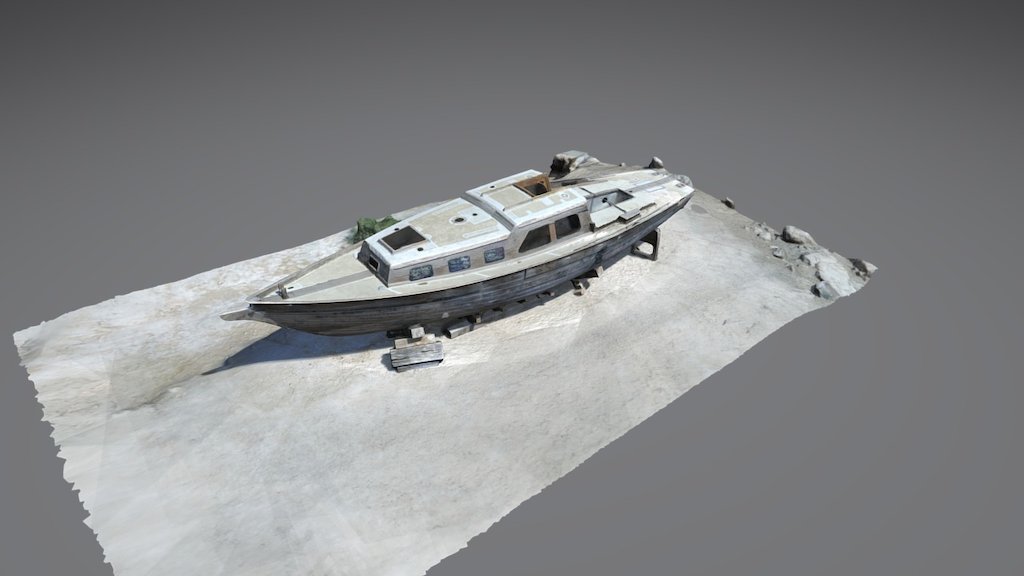 Old Salton Sea Boat at Bombay Beach