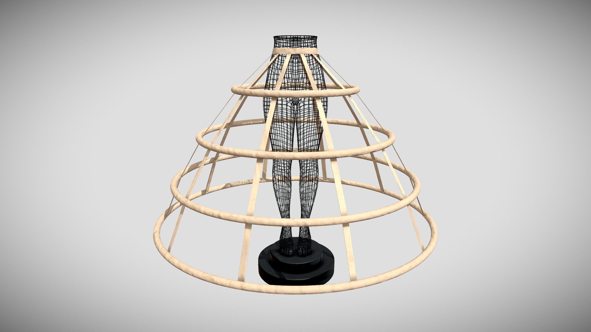 Crinoline (1856) - a digital reconstruction