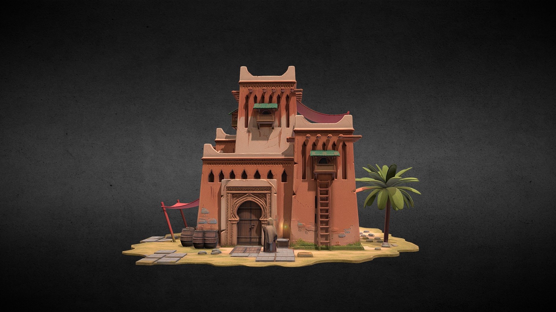North African Market House – Stylized Tier I