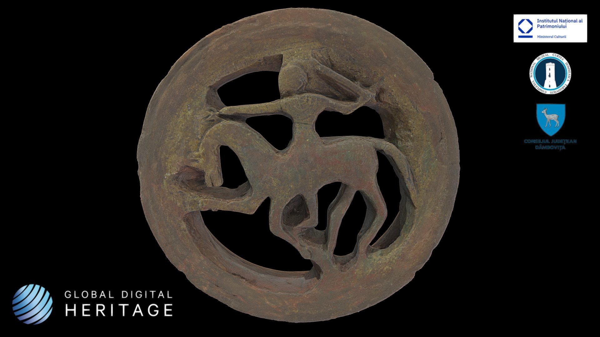 Circular stove tile