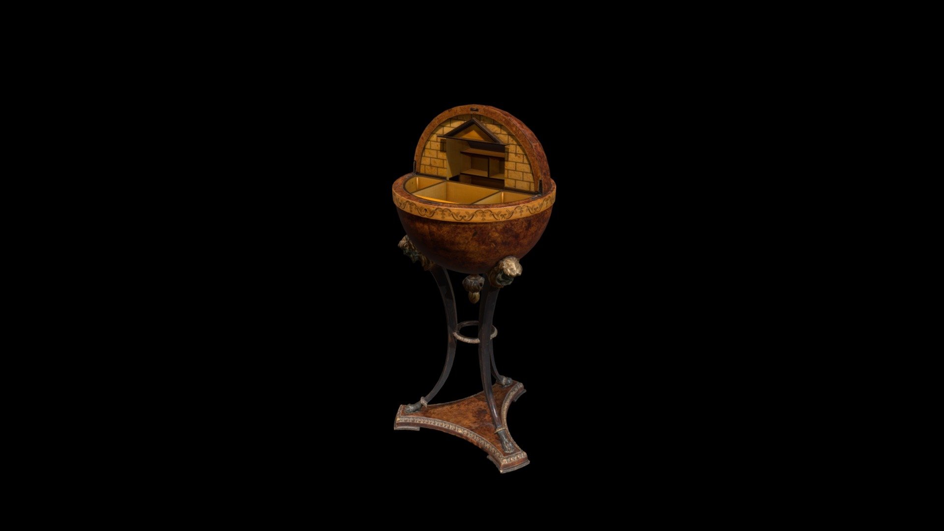 2020.199.a Globe Sewing Table (Globustisch)