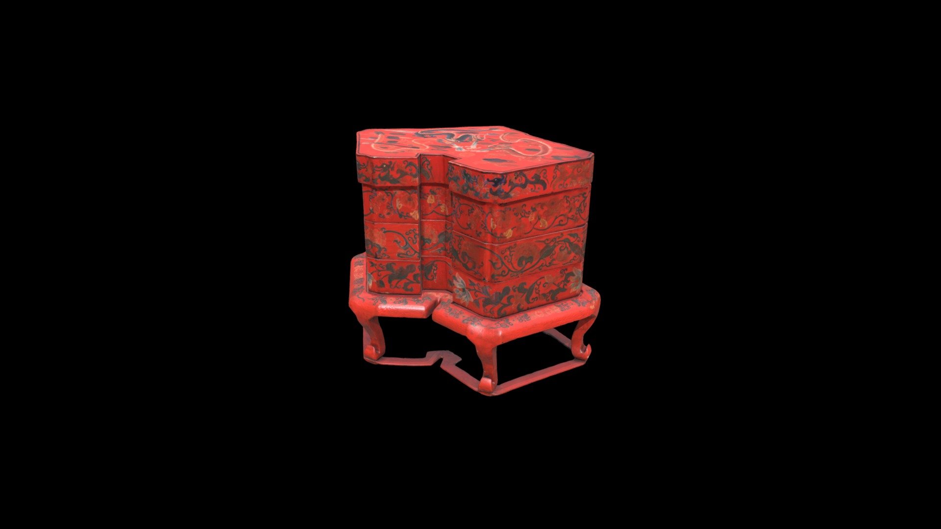 1989.5 Tiered Food Box with Stand