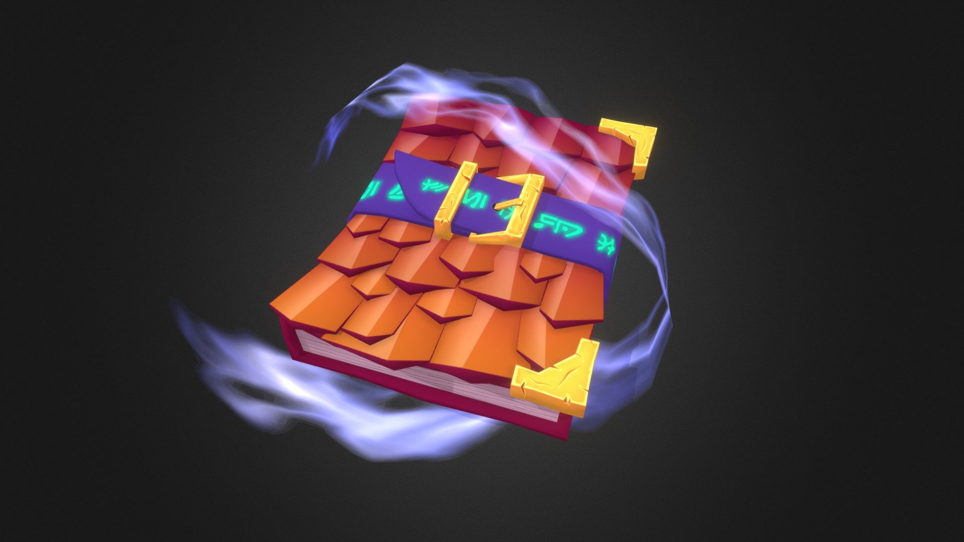 Stylized Hand Painted Book