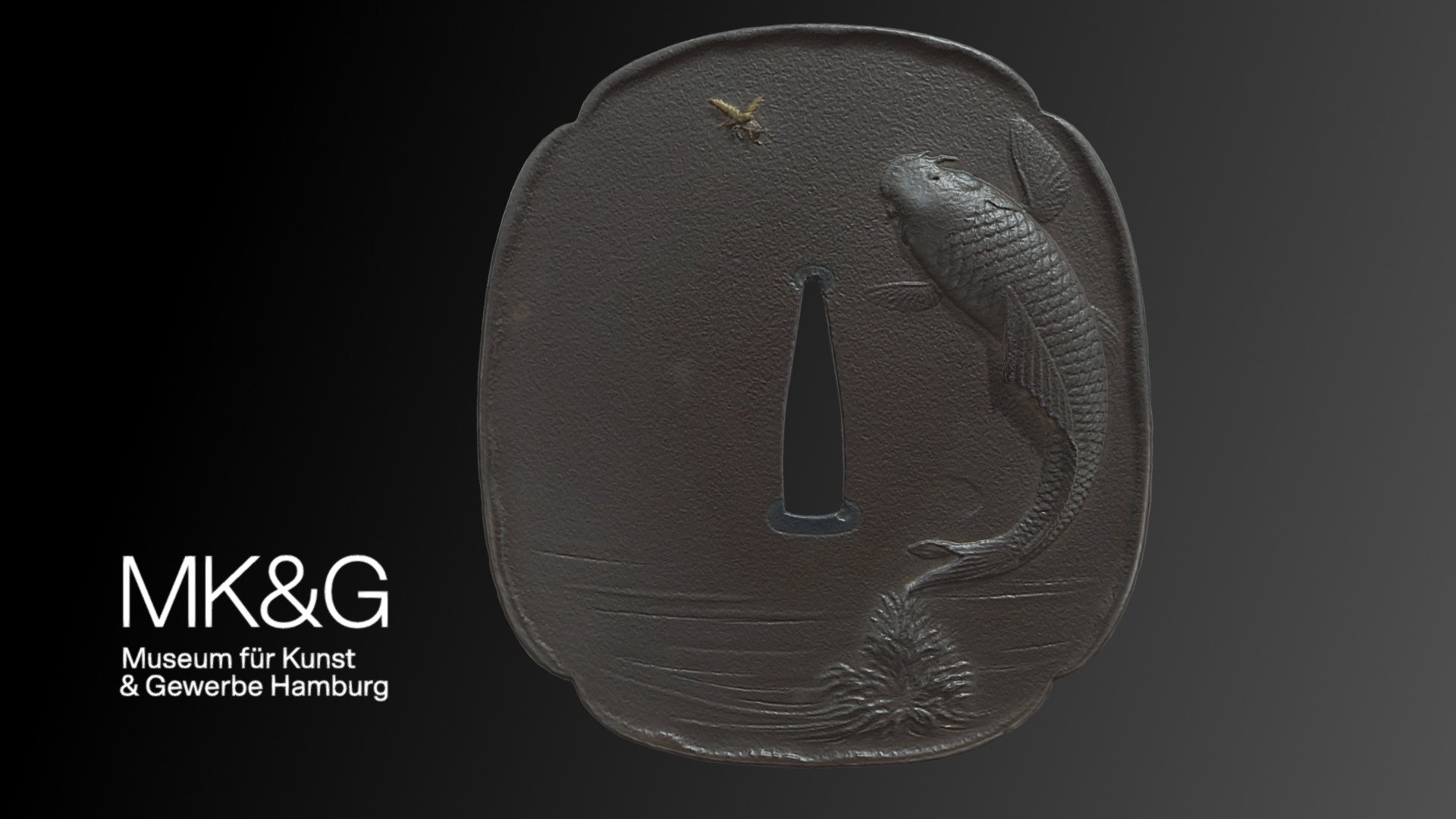 Tsuba 鍔 mit Karpfen