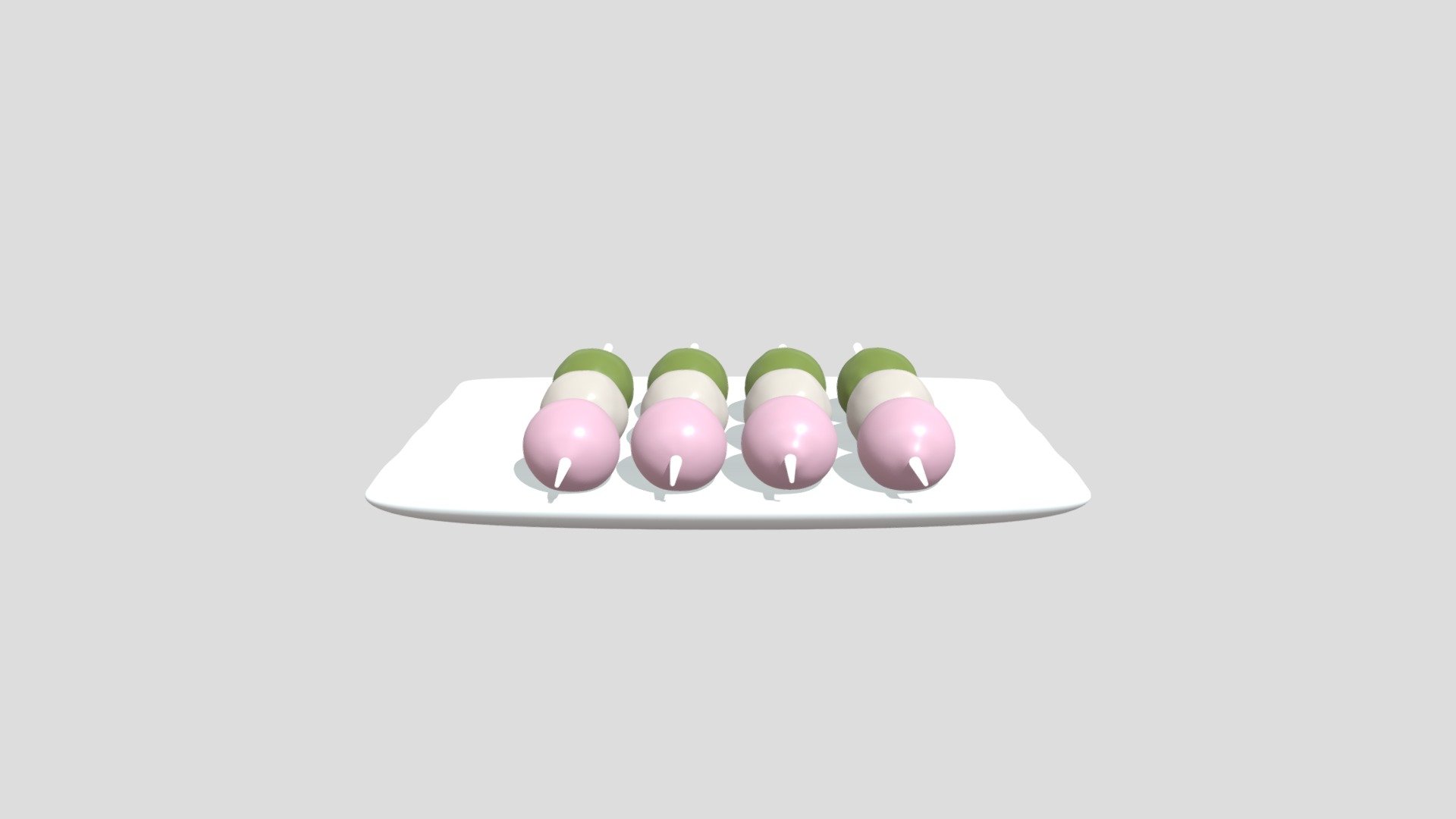 Three colour dango dumplings