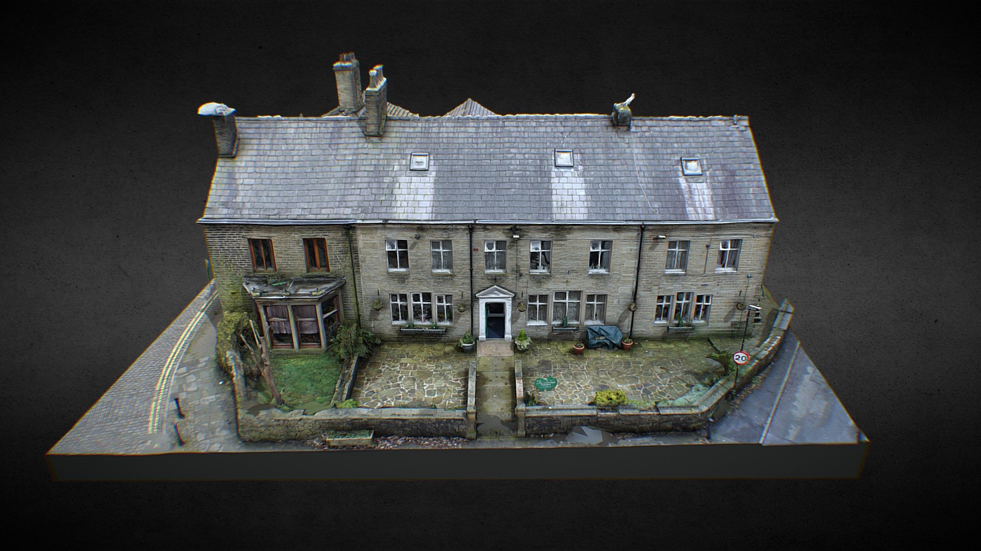British Stone House Free Model Download