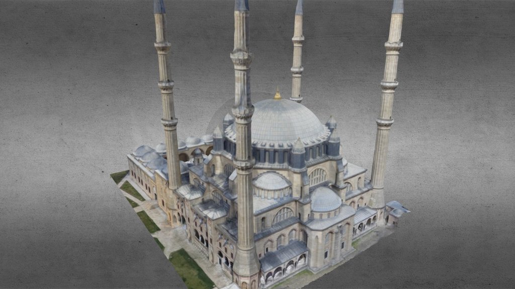 Edirne Selimiye Camisi Fotogrametrik 3d Modeli