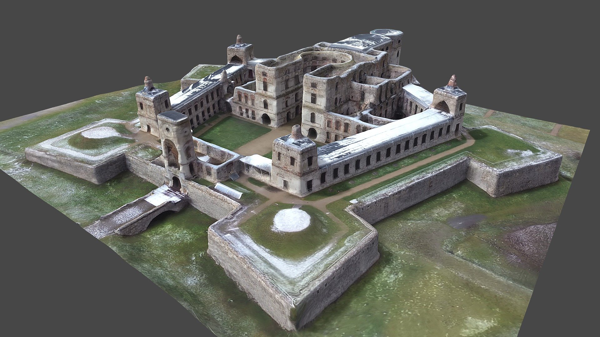 Krzyżtopór Palace, Poland | Drone 3D Scan