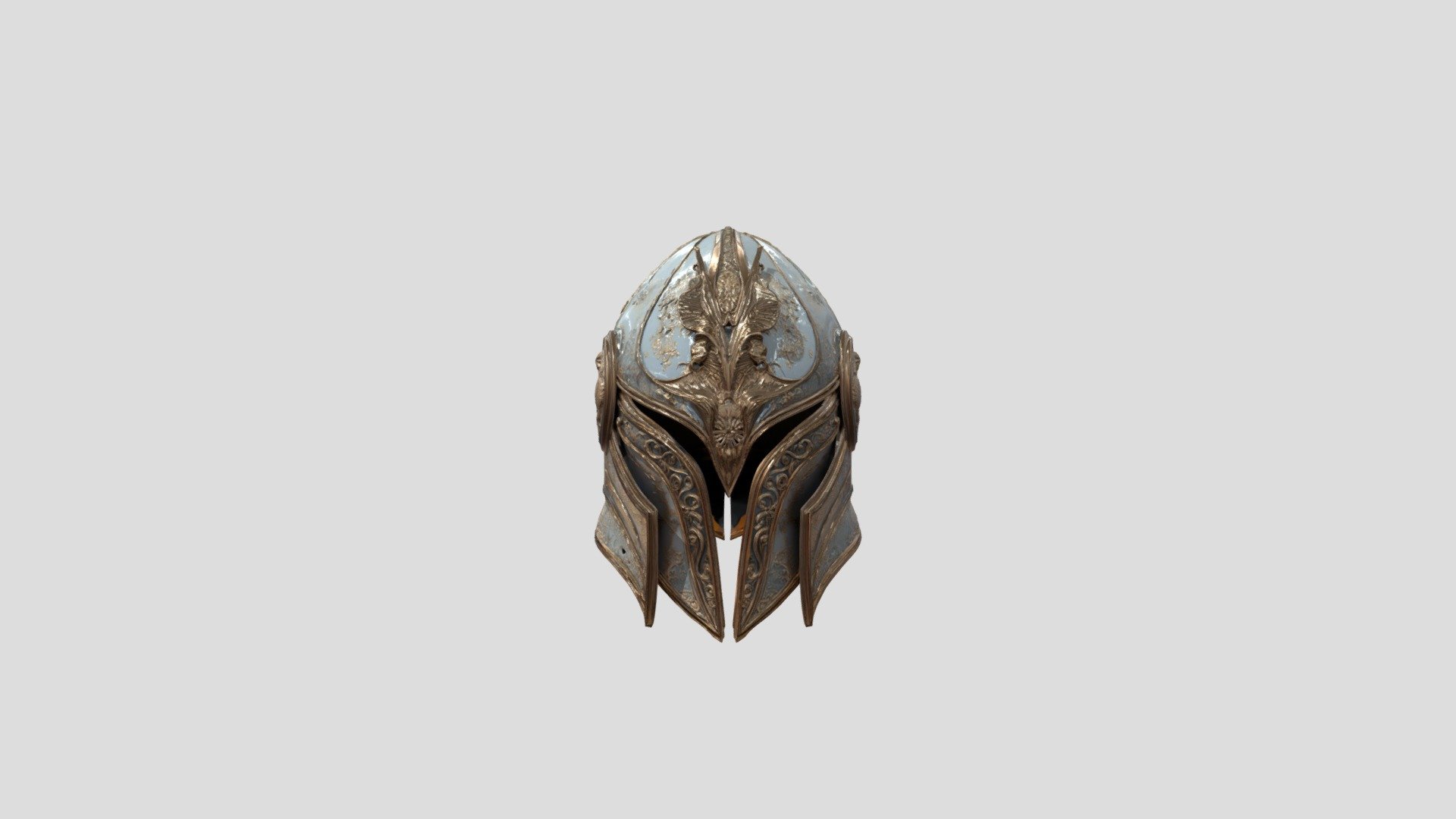 A knight helmet