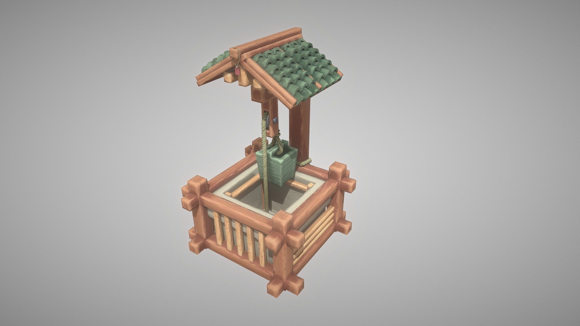 Stylized Japanese Well