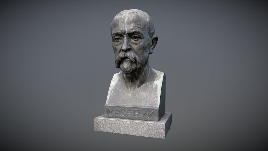 Tomáš Garrigue Masaryk - bust Vsetin