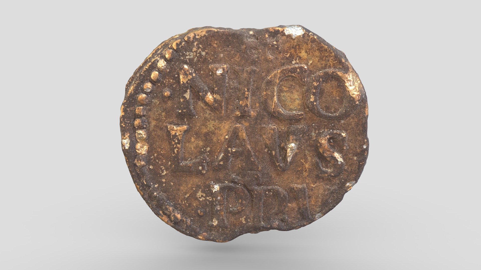 Pauselijk zegel, bulla | papal seal (1447-1455)