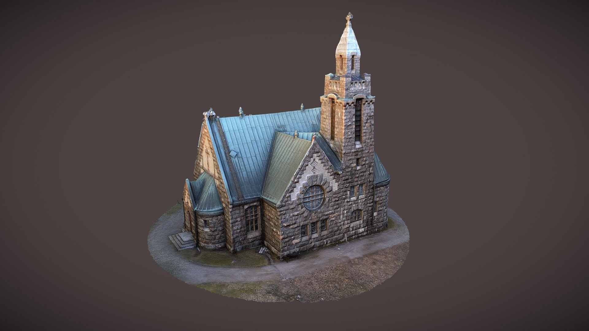 Stone church in Karuna, Finland
