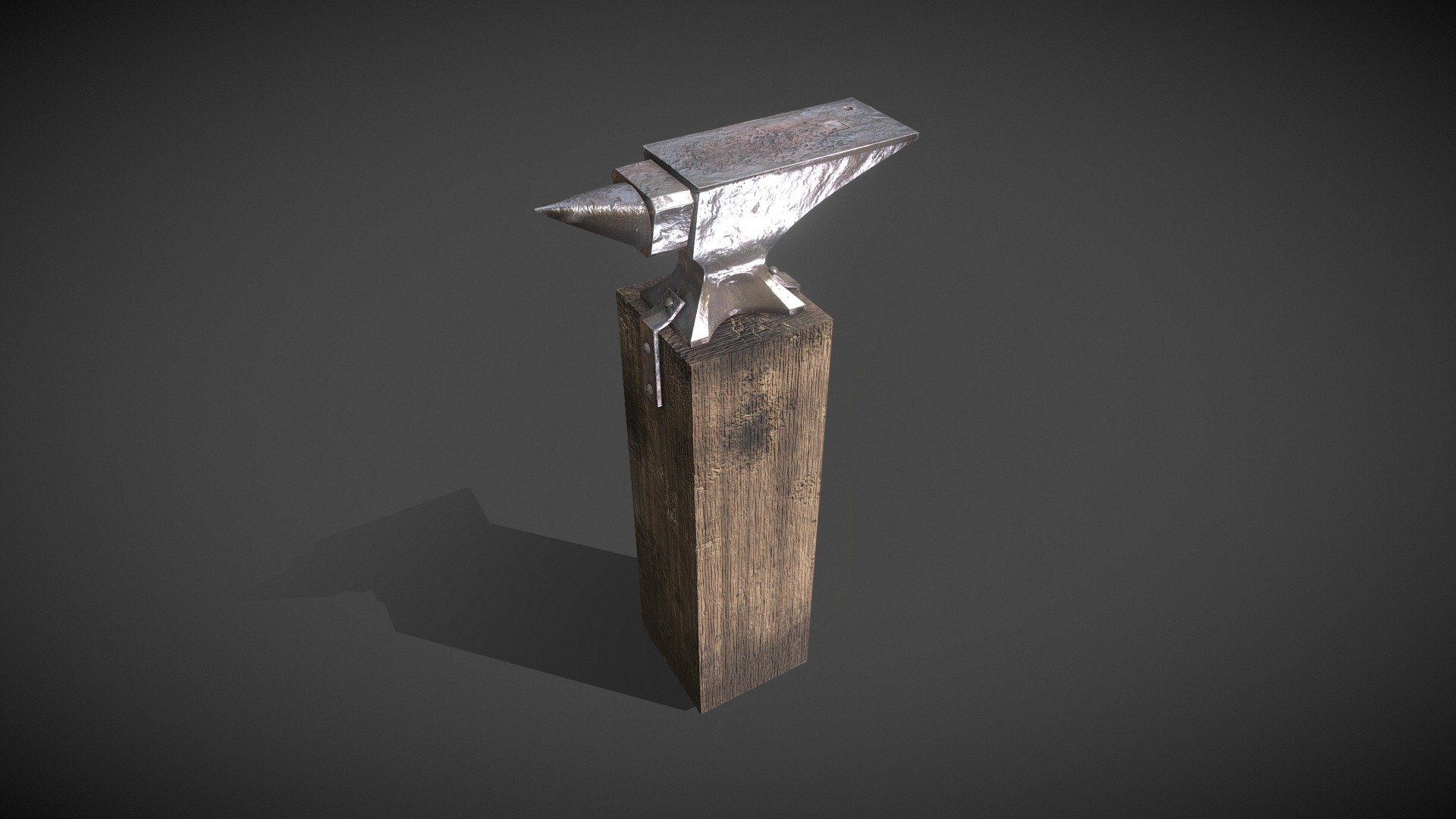 Medieval Anvil - Low Poly
