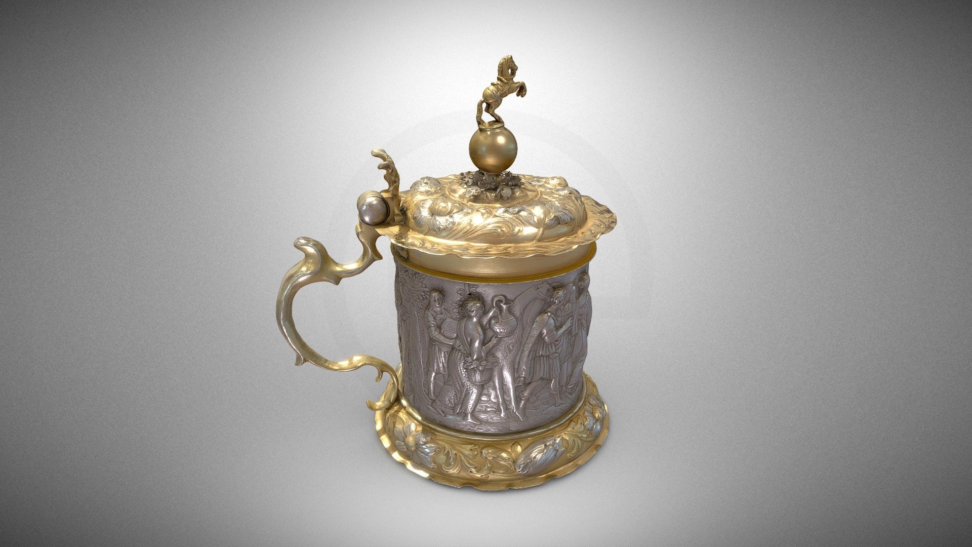 Tankard with a biblical scene