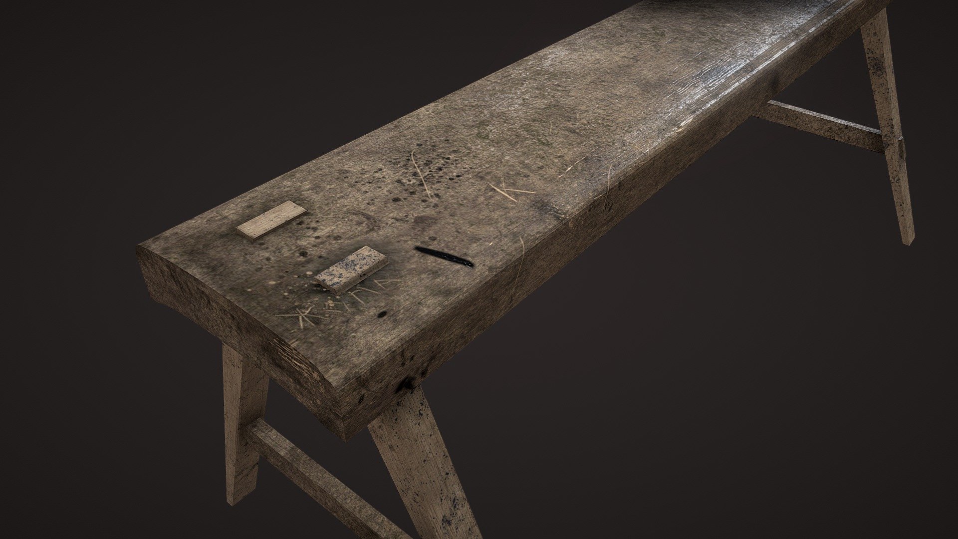 Russian bench for sitting