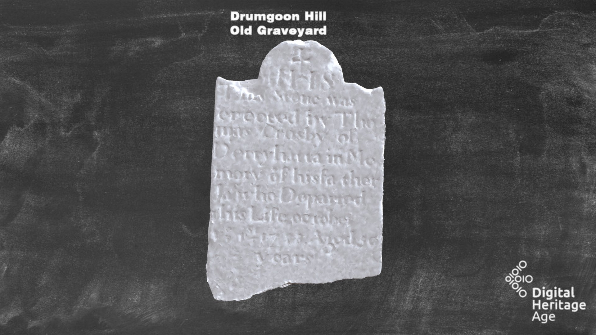 Drumgoon Hill - Old Graveyard Headstone 667