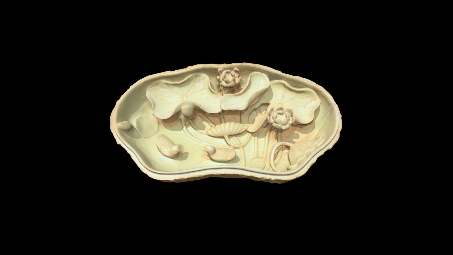 1970.137.2.a Box in Form of Lotus Leaf