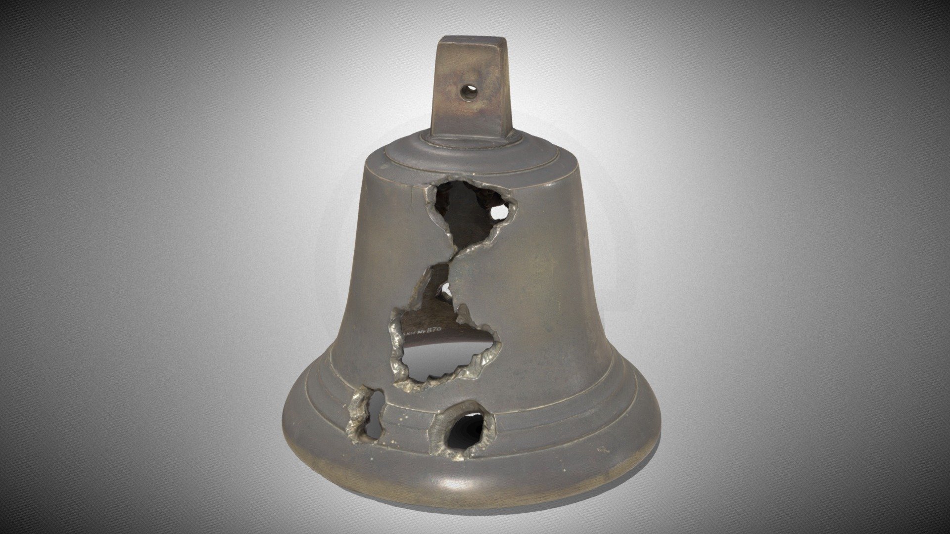 The bell from the cemetery chapel