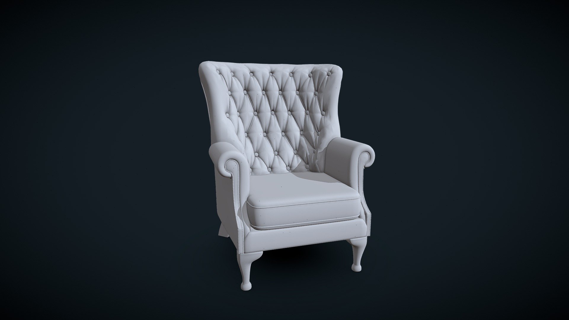 Tudor Leather Wing Armchair