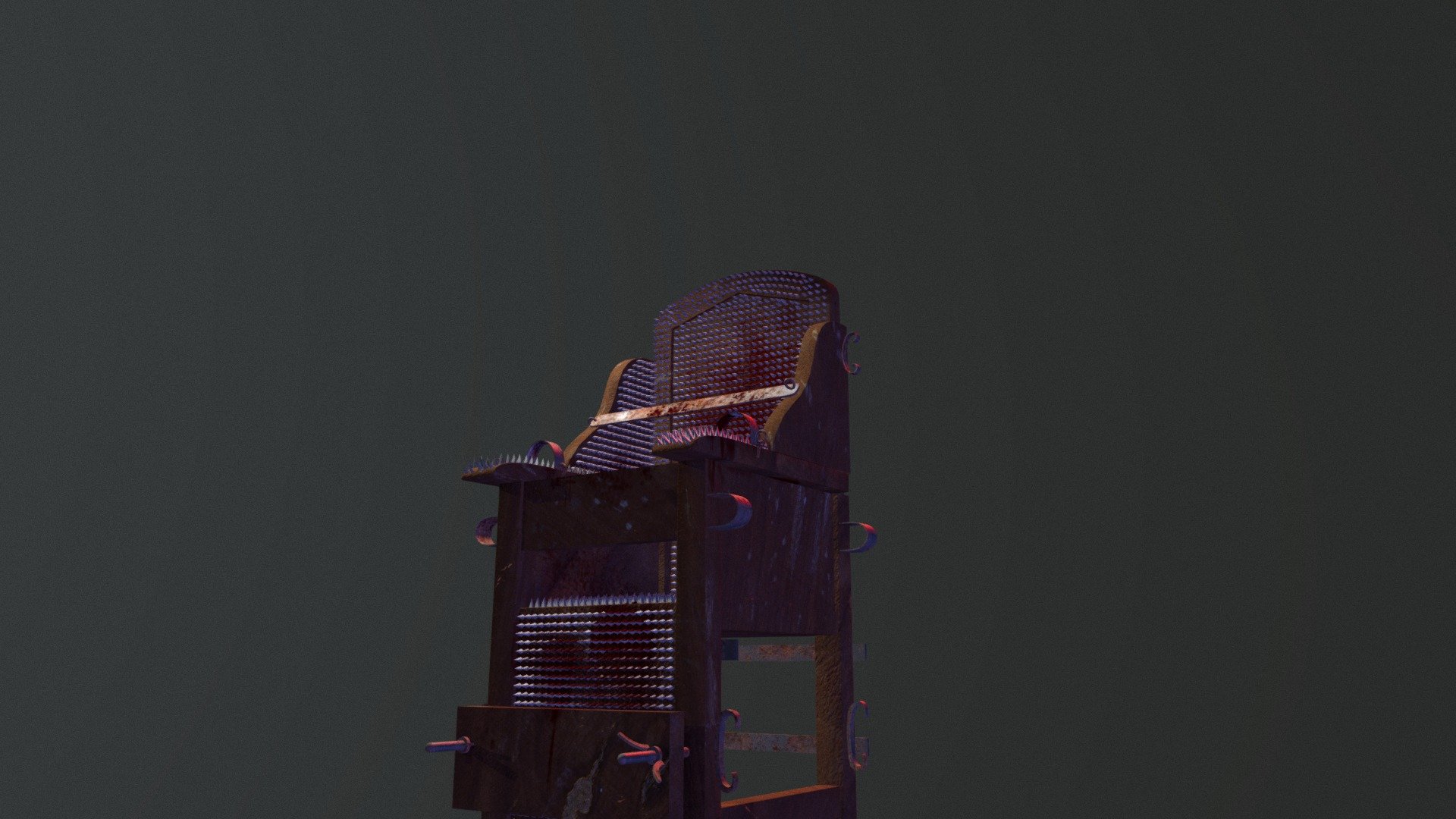 Medieval iron chair