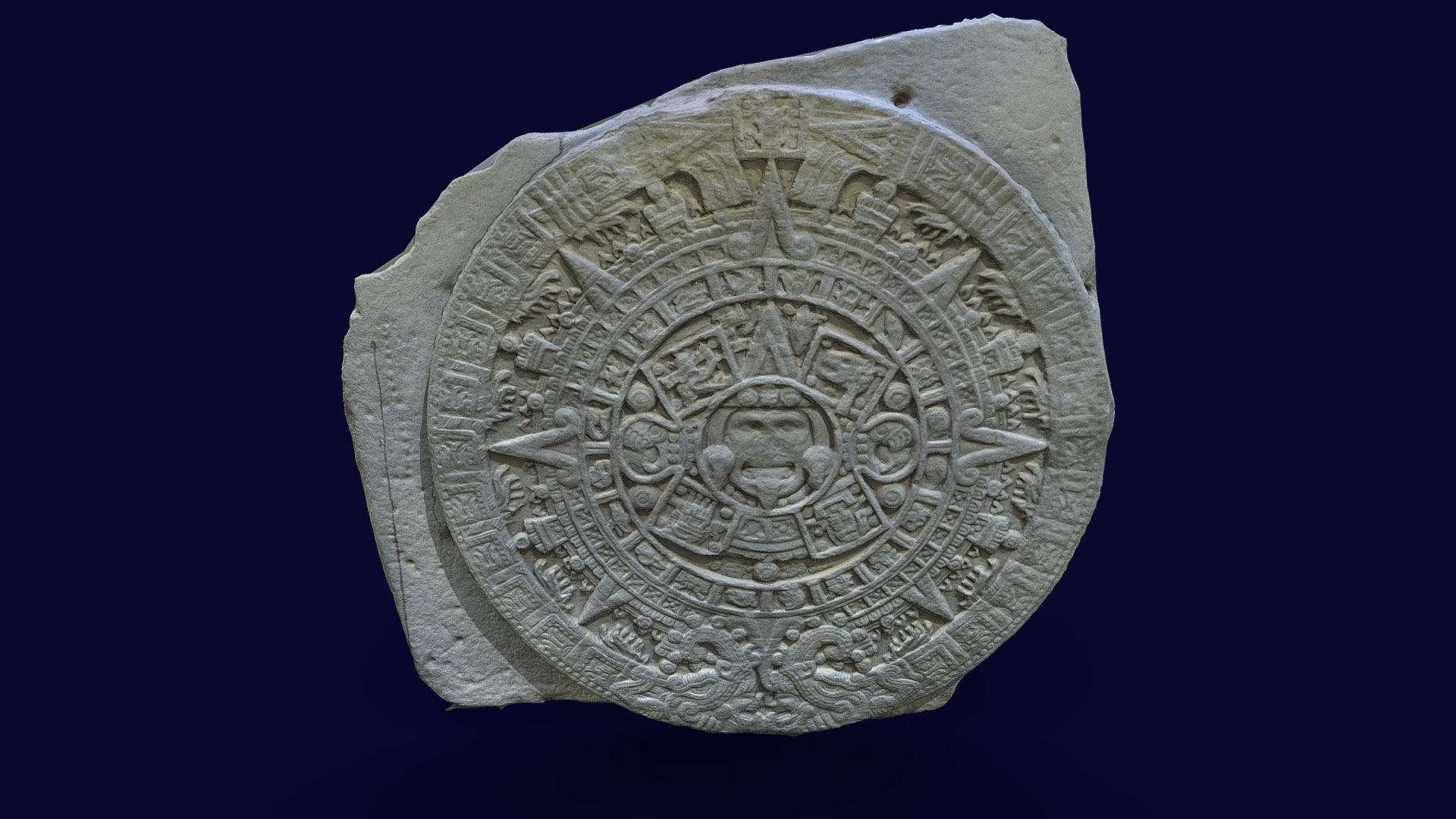 Aztec calendar stone cast