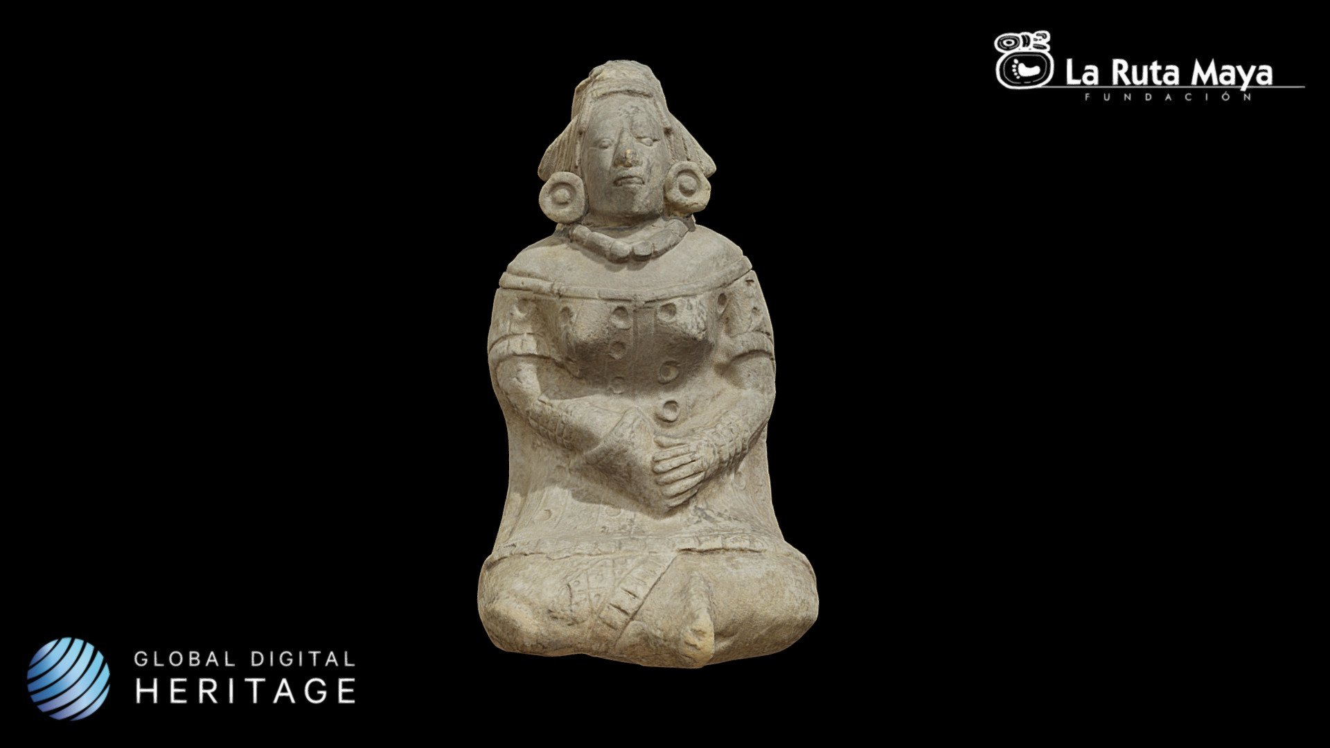 Seated Woman Holding a Vessel Figurine/Whistle