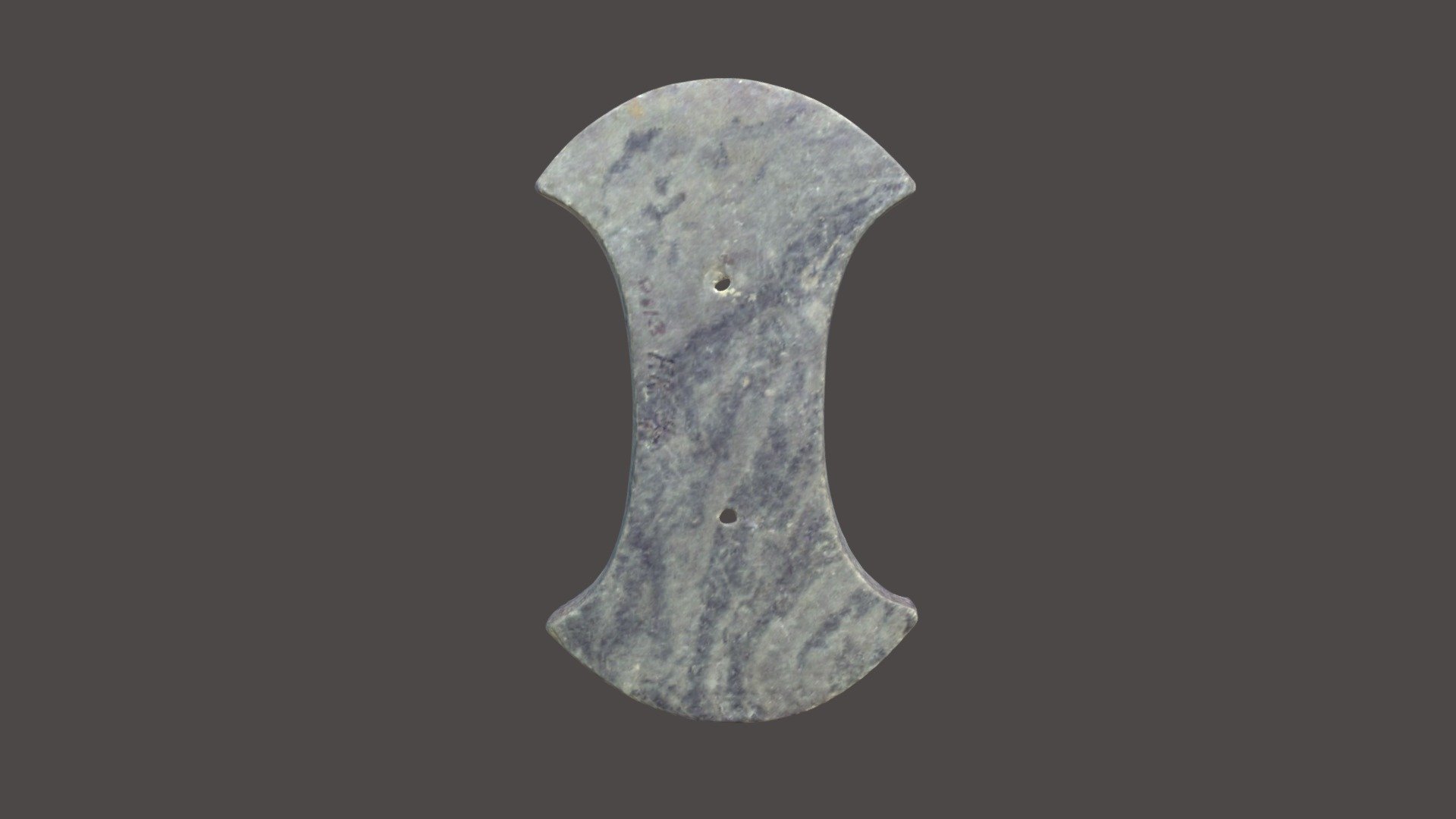 FR038, Early Woodland, biconcave gorget