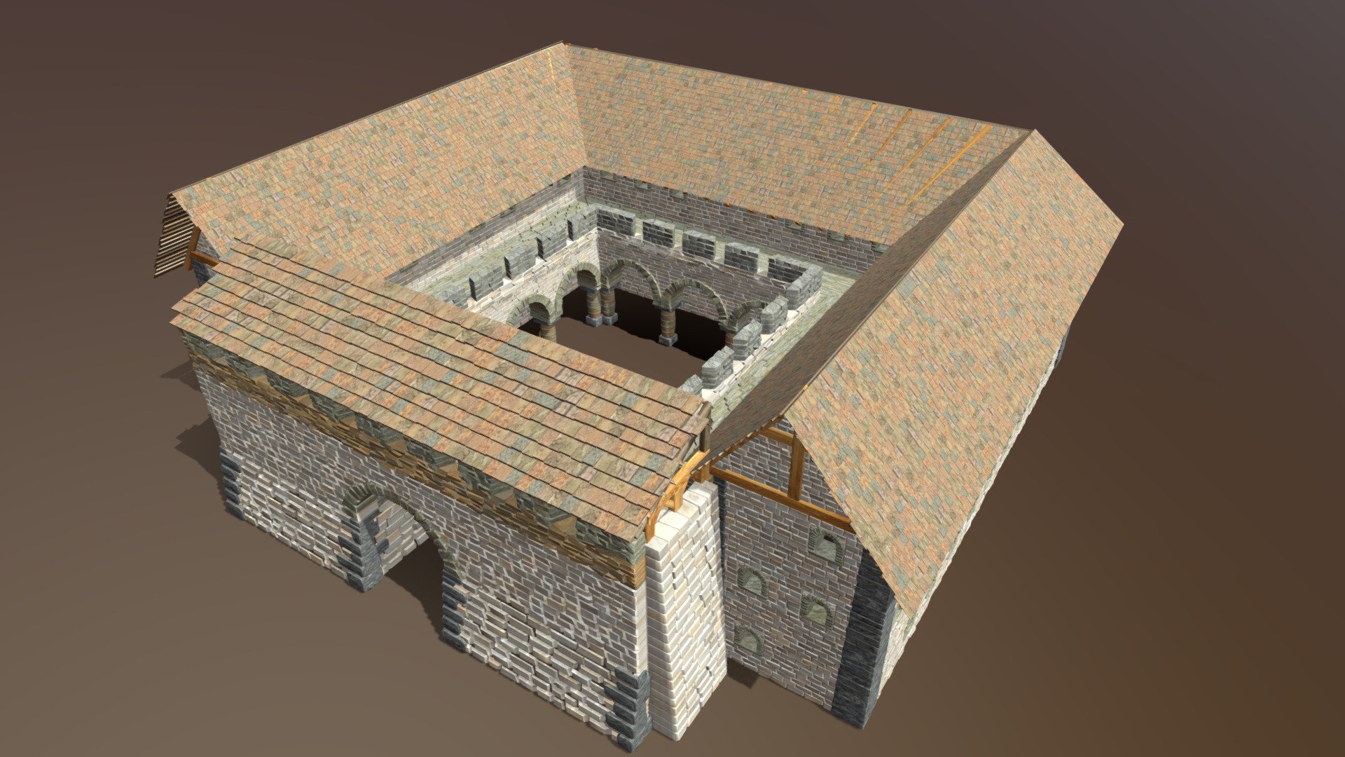 Roman Fort with Gatehouse