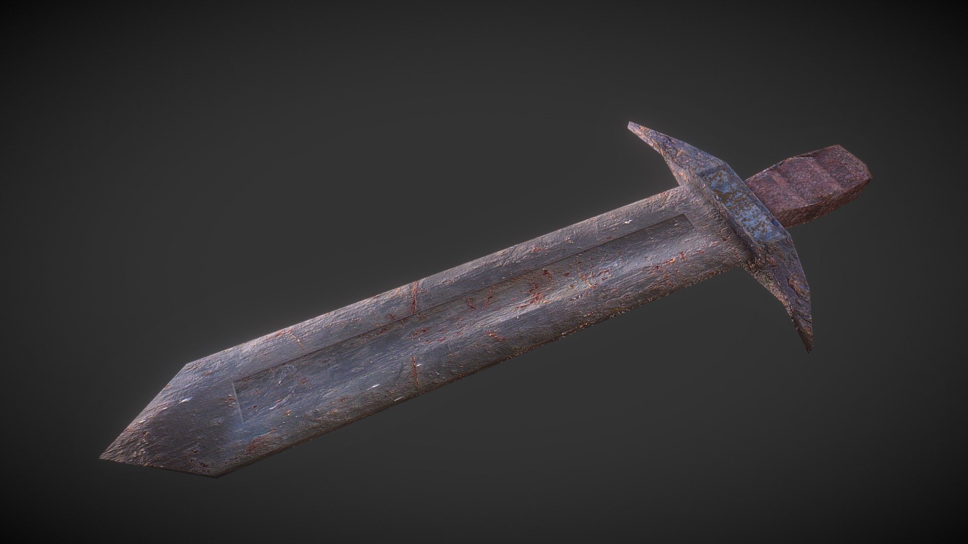 Rusty Sword (Low Poly)