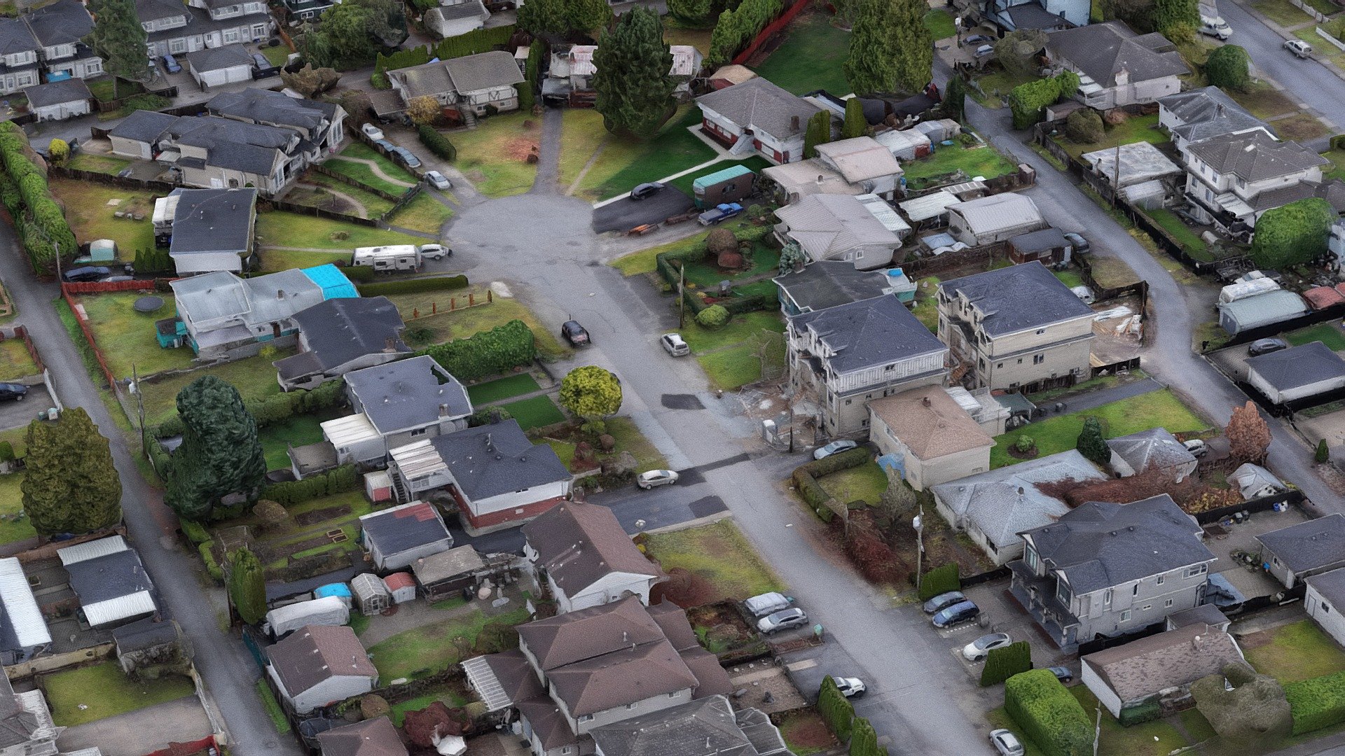 Residential West Coast Neighbourhood Cul-de-sac