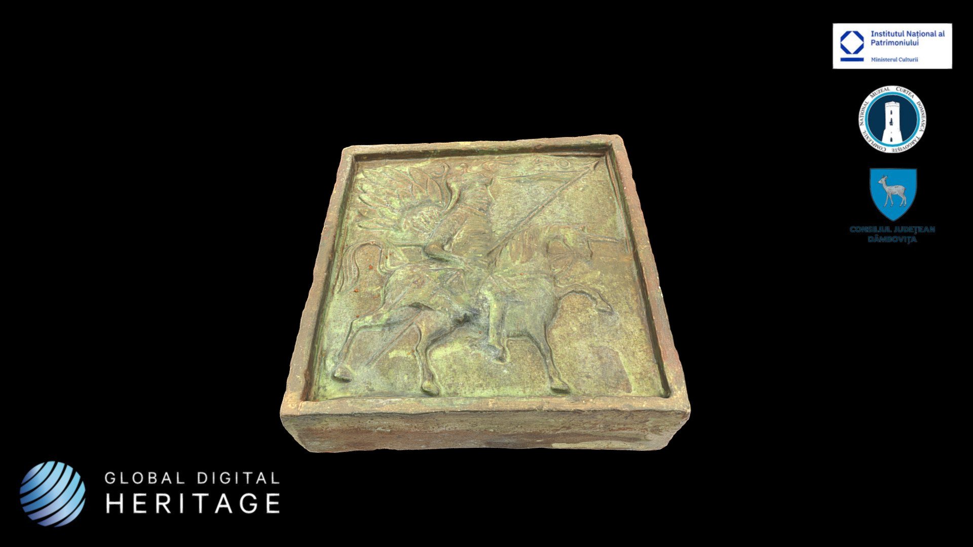 Ceramic glazed stove tile
