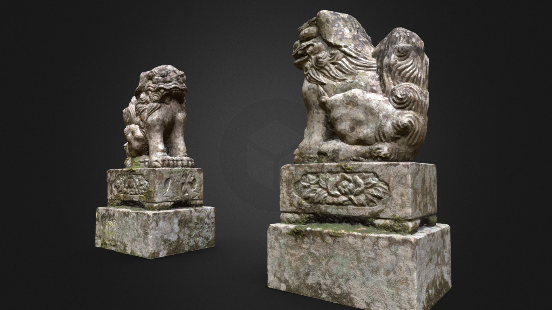 Japan Komainu from Shinto Sumiyoshi Shrine