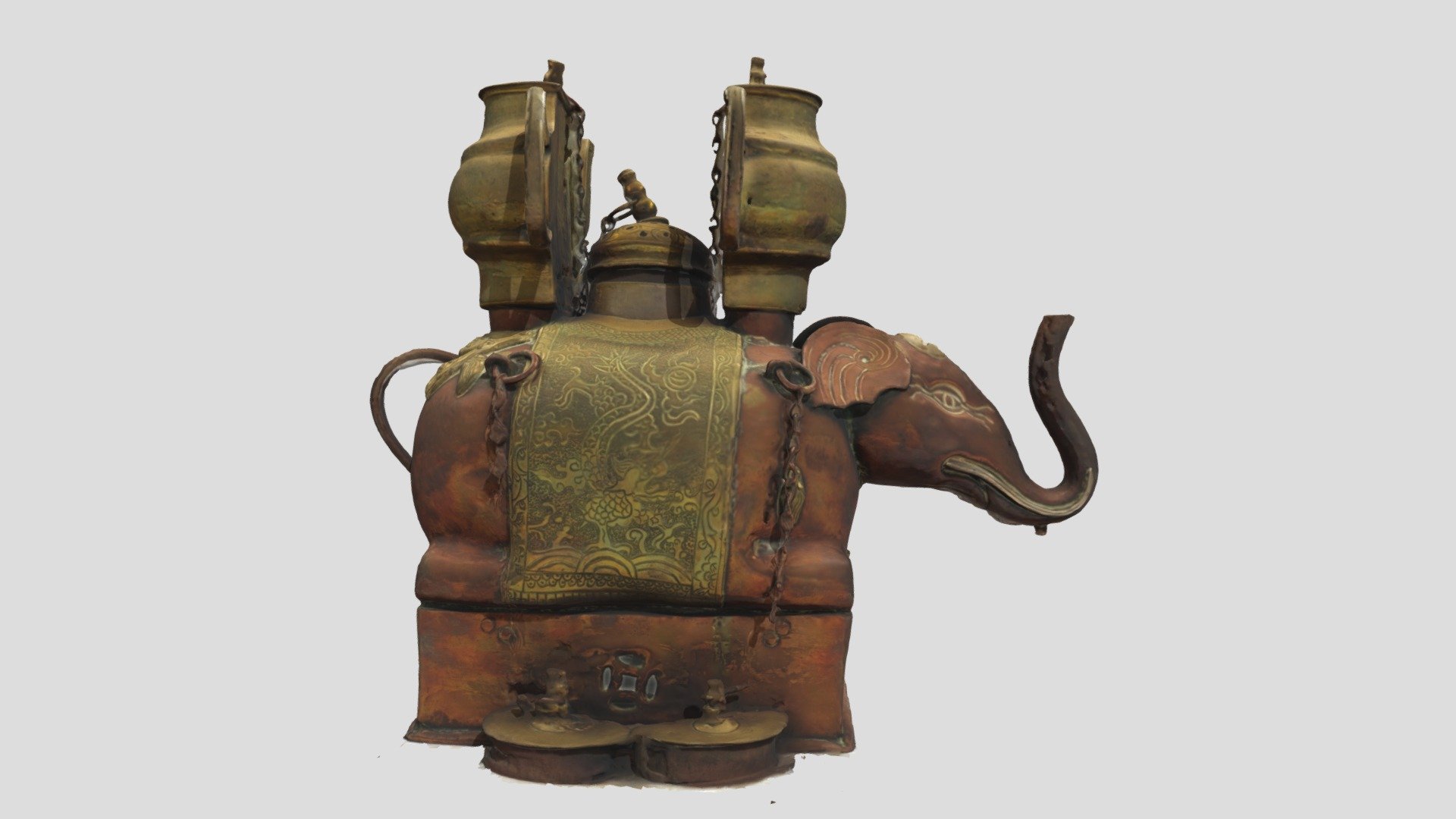 Tibetan Copper Elephant Beer Warmer