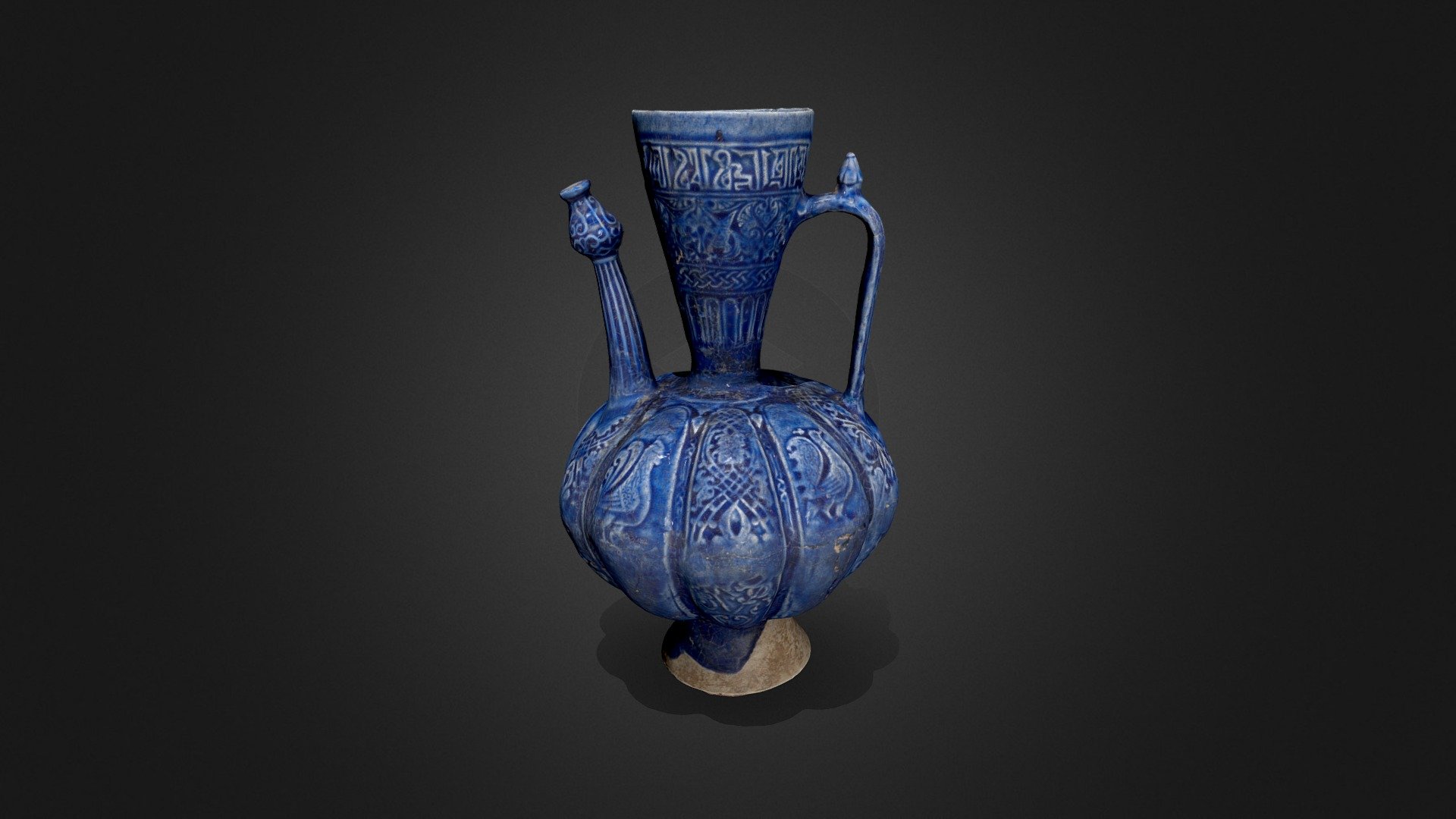 Kashan ware ewer, 12th C CE