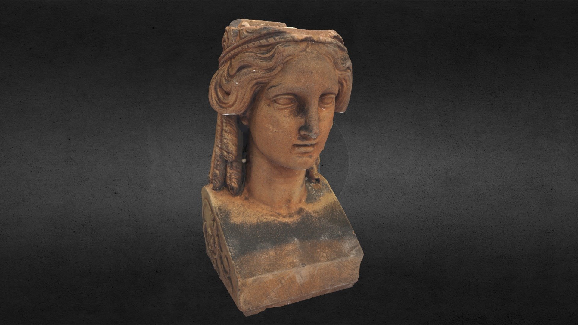 Female head of a herm