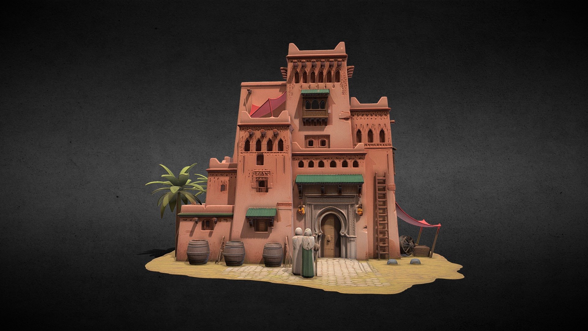 North African Market House – Stylized Tier I