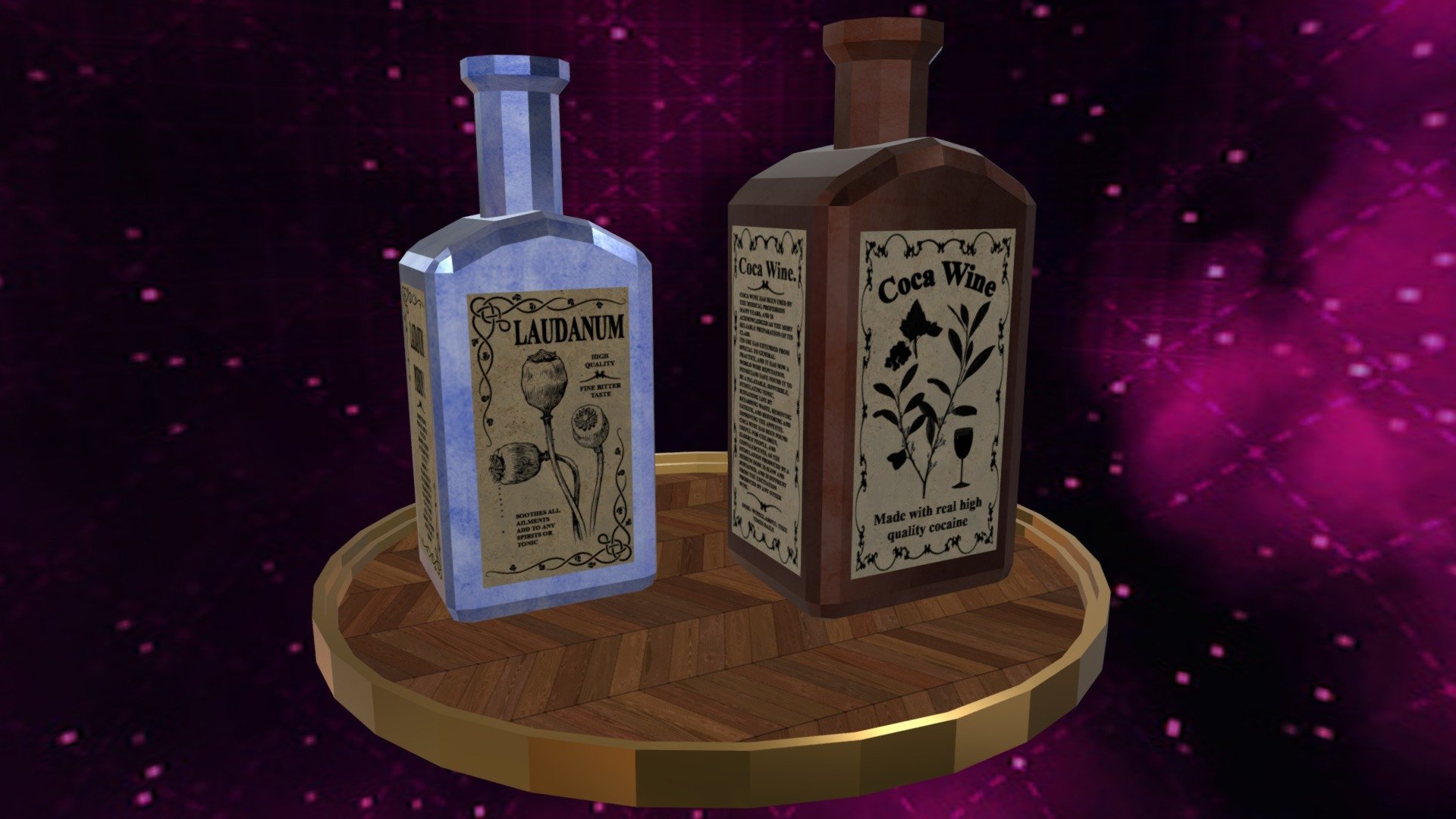 Vintage Drugs .Blend FREE Low Poly