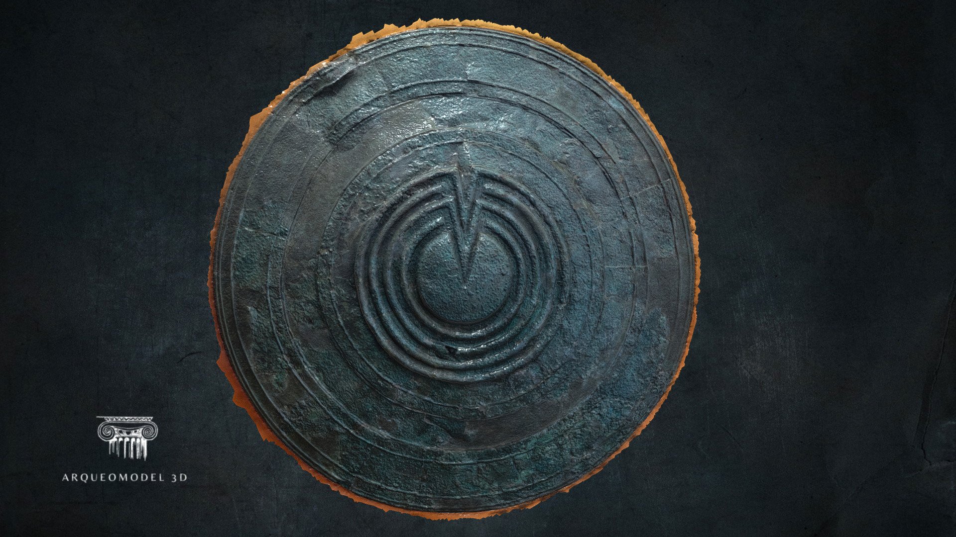 Bronze votive shield - Delfos Museum | GREECE