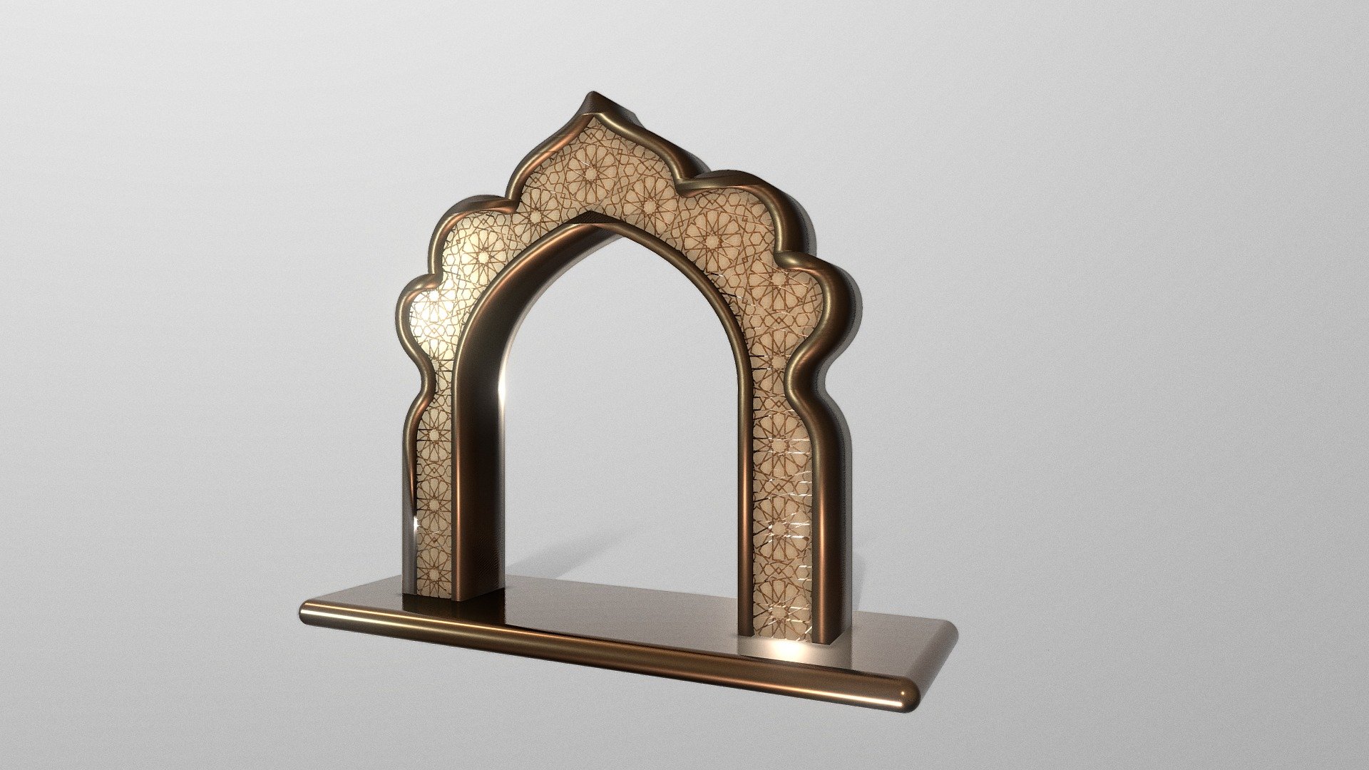 golden islamic door