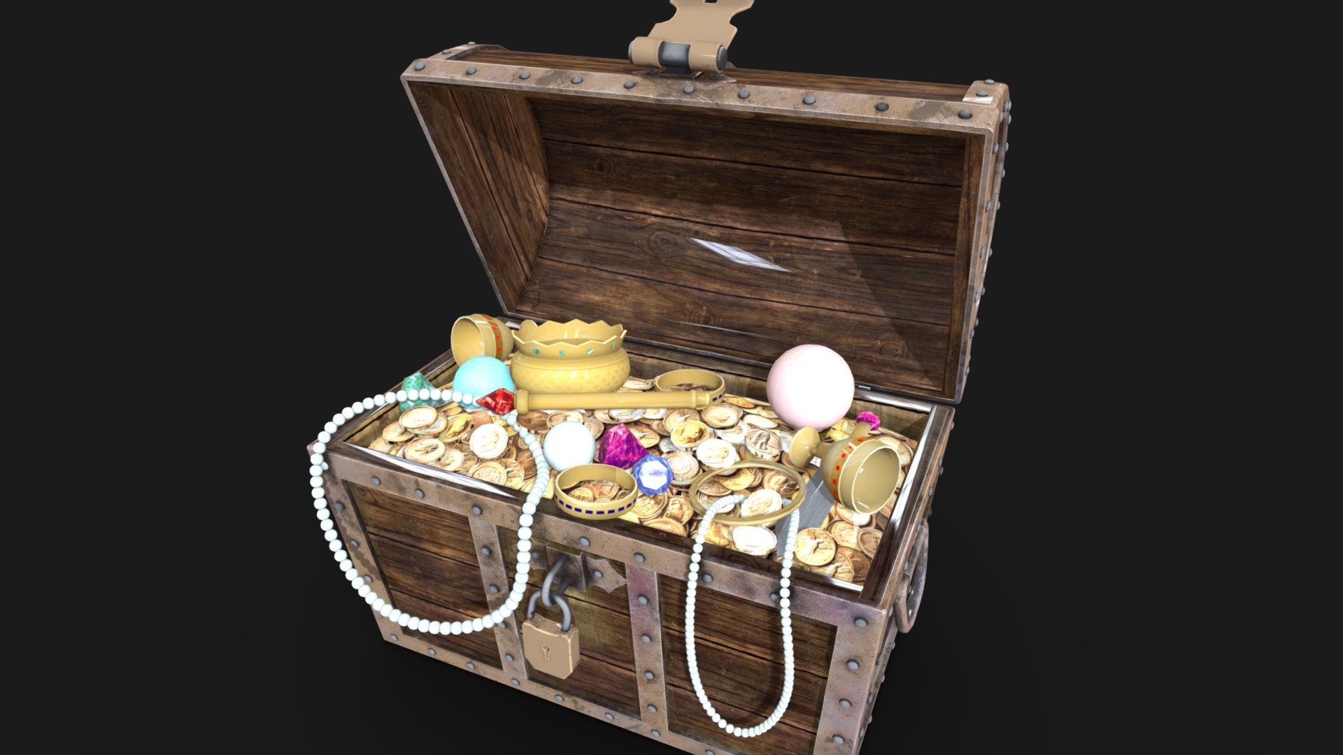 Wooden Treasure Chest