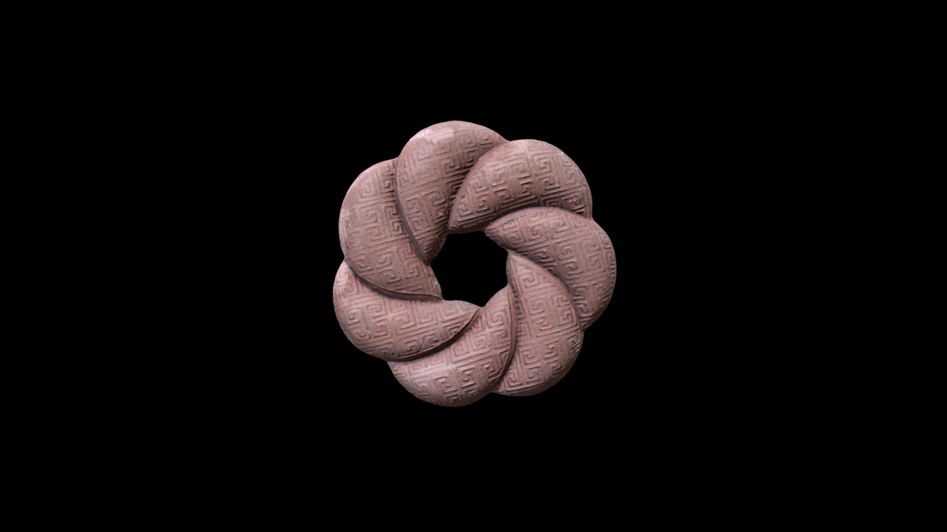 1942.206.d Ink Cake in Shape of a Brocade Knot